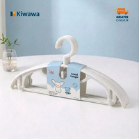 Kiwawa Hanger Baju Set isi 4 Gantungan 45cm Anti Slip - TORAO HG 02 White (Isi 4) 45cm