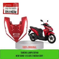Cover tameng lampu depan new vario 125 gen 2 merah doff 64301-K2V-N30ZW