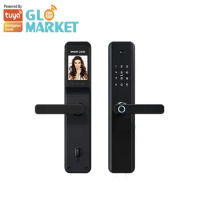 Glomarket Tuya Wifi Smart Door Lock with Camera Fingerprint Electric App Control Waterproof Smart Digital Lock Intelligent Lock