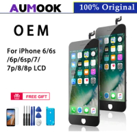 100% Original LCD For iPhone 7 Plus OEM LCD Display Touch Screen For iPhone 6 6s 6p 6sp 7 7p 8 8p Premium OEM iPhone 8 Plus LCD