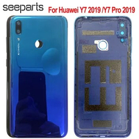 New Cover For Huawei Y7 2019 Y7 Pro 2019 Y7 Prime 2019 Back Battery Cover Rear Housing Y7 2019 Case Y7 Pro 2019 Battery Cover