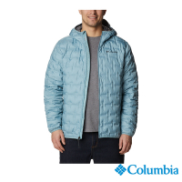 Columbia 哥倫比亞 男款-Delta Ridge 鋁點保暖650FP羽絨連帽外套-湖水藍 UWE09540AQ/HF