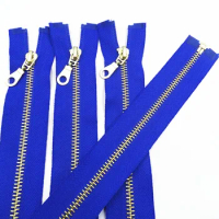 20 Pcs 5# 30-60Cm(12-24 Inches) Brass Metal Open-End Zipper Sewing Zipper