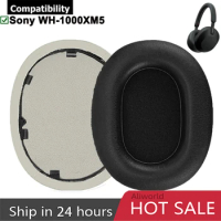 Replacement Soft Memory Foam Leather Earpads Pads Cups Cushions Repair Parts For Sony WH-1000XM5 WH 1000XM5 Wireless Headphones