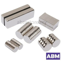 Neodymium Iron Boron Magnet Round / Rectangular Super Strong Rare Earth Permanent Magnet