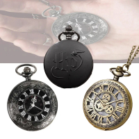 Jam Saku Bandul Antik Klasik Unik Analog Quartz Model elegan Vintage Pocket Watch Roman Steampunk