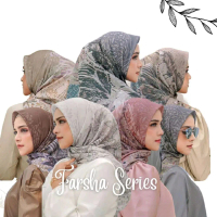 HIJAB SEGI EMPAT MOTIF BUTTON SCARVES FARSHA SERIES LOOKLIKE LASERCUT TITIK 3
