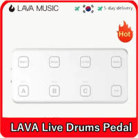 LAVA MUSIC LiveDrums Pedal Wireless Live Pedals Compatible with Lava ME 4, ME Spruce, ME Play &amp; Blue Lava Touch Guitars