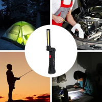 Exclusive Sale Senter Worklight Led Portable Magnet Cob Charger Lampu Lipat Terlaris