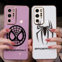 Cover Smooth E-TPU Phone Case Huawei NOVA 3 3I 4 5I 5T 7 7I 8I 9 9SE 10 Y70 X7A X9A 20 PRO 5G Case Cool Marvel Spider-Man Logo