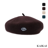 【KAI KAI】立體羊毛畫家貝雷帽(男款/女款 可調節帽圍 保暖羊毛帽 秋冬百搭帽子)