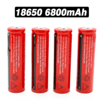 2023 18650 Recharable Battery 3.7V 6800 MAh 18650 Rechargeable Lithium-ion Battery 3.7V For LED Flashlights
