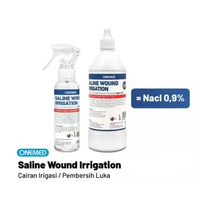 Saline Wound Irrigation Onemed 300 ml - Cairan Pembersih Luka NaCl 100 ml