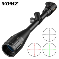 VOMZ 6-24x50 AOE Cross Red Greed Optical Rifle Scope Long Eye Rifle Scope Relief Sniper Gear Hunting Scopes For Airsoft Rifle