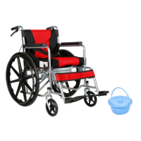 Chinese Manufacturer foldable Wheelchair For Adults With Best Price Commode Chair For Elderly Adult Wheelchair With Bedpan