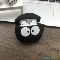 Silicone Cartoon Case For Apple Airpods 1 2 3 Pro Cute Black Coal For AirPods2 Bluetooth Earphone Cover Soft Protective Cases