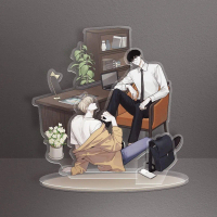 Mô hình Standee in hình CHECKMATE Chiếu Tướng BL manhwa chibi trang trí xᶖnh xắn đáng yêu