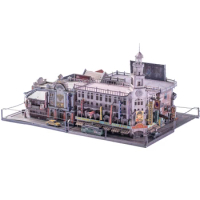Old Shanghai-Shopping Mall DIY 3D Metal Puzzle Assemble Model Kits Laser Cut