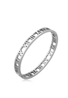 CELOVIS CELOVIS - Trinity Roman Numeral Bangle in Silver