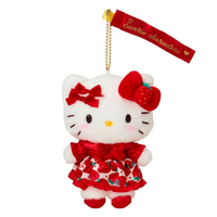 【震撼精品百貨】Hello Kitty 凱蒂貓~日本三麗鷗sanrio KITTY草莓新聞限定絨毛娃娃吊飾*83899