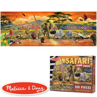 美國瑪莉莎 Melissa &amp; Doug 大型地板拼圖非洲草原100 片