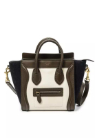 CELINE Pre-Loved Nano Tricolor Luggage