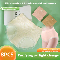 [8 pieces/] Women's underwear is decorated with lace bows, which are lightweight and seamless, helpi