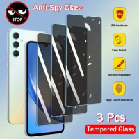 3Pcs Privacy Tempered Glass For Samsung Galaxy A32 A24 A05 A04 A14 A24 A34 A54 A12 A73 A32 A52 Anti-spy Screen Protector Glass
