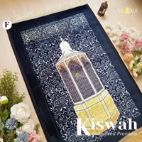 Hampers Sajadah Kiswah Embossed Kemas Box Premium + Tasbih Digital + Hangtag Souvenir Lebaran Umrah 