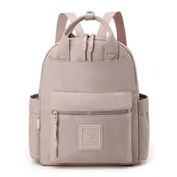 Tas ransel wanita 3201 Nilon Waterproof tas ransel cewek lilac