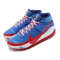 【NIKE 耐吉】籃球鞋 KD13 EP 運動 男鞋 明星款 避震 支撐 包覆 球鞋 穿搭 藍 紅(DC0007-400)
