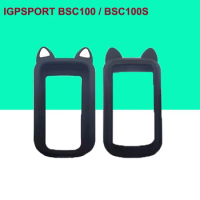 IGPSPORT BSC100 BSC100S 1pc Case with 1pc / 3pcs Films New Cartoon Ear Case HD Screen Protector for igpsport bsc100 GPS Computer