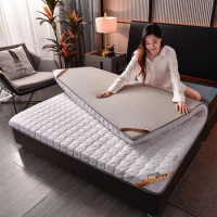 Thailand Pure Natural Latex Folding Mattress Breathe Foam Tatami Mattress Health Care Orthopedic Pillow Bed Cushion Slow Rebound