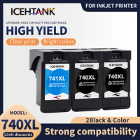 Icehtank Inkjet Cartridge PG-740XL CL-741XL PG740 CL741 For Canon Pixma MX517 MX437 MX377 MG4170 MG3170 MG2170 Printer