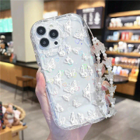 Sarung Rantai Hati Rama-rama, Rekaan Mimpi Elegan, Serasi dengan OPPO Find X3 Lite, X3 Pro, X5, Reno
