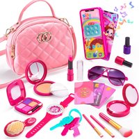 Toddler Purse for Little Girls Pretend Play Makeup Kits for Girl Toys Age 4-5 3-5 4-6 Kids Purse wit