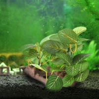 Aquarium Landscape Driftwood with Plastic Plant Artificial Resin Driftwood Branch for Fish for Tank Aquatic Ornament
