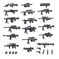 City Army Bricks Weapon Pack Military Guns Soldier MOC SWAT Mini Action Figures Special Forces Police Parts Building Block Toys