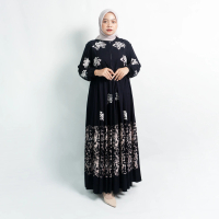 GAMIS TWILL MOTIF TERATAI / GAMIS RAYON TWILL PREMIUM / GAMIS RAYON PREMIUM