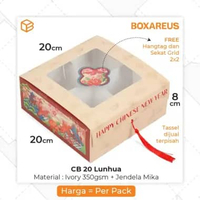 Box Imlek Packaging Gift CNY Dus Hampers Kemasan Kue | CB 20 Lunhua