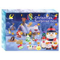 Advent Calendar 2021 Fidget Christmas Countdown Calendar 24 Days Cheap Sensory Fidget Toys Set Novelty Decor for Kids