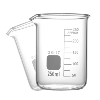 2入250ML 玻璃無柄低型燒杯 實驗室燒杯 特色咖啡杯 耐熱水杯 加熱容器 玻璃燒杯 牛奶杯 GCL250*2