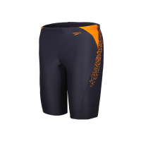【現貨】Speedo/速比濤舒適時尚經典印花兒童及膝泳褲抗氯男可愛水陸兩用