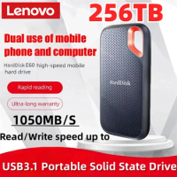 Lenovo Original SanDisk Portable External SSD Hard Drive 2TB 1TB 512TB Speed 1050M HHD Hard Drive Solid State Disk for Laptop
