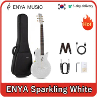 Enya NOVA GO SP1 Electric Guitar Smart Carbon Fiber Acoustic 35 Inch with Pickup, Case, Strap, Cable Travel Guitarra Violão