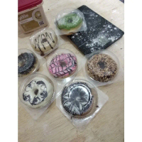 Mika Donat Satuan isi 50pcs / Mika Donut / Kemasan Donat Plastik