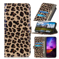 Leopard leather case for OnePlus 7 7t 8 Pro, handmade phone accessories for girls and women