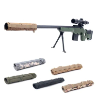 Hunting Accessory Rifle Silencer Protector Military Tactical Shooting Suppressor Cover Airsoft Rifle Sniper Shot Gun Barrel Case