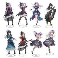 BanG Dream! Anime Figures Roselia Band Cosplay Acrylic Stands Model Sweet Girl Desk Decor Standing Sign Fans Gifts 15CM