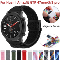 22mm Silicone Band For Xiaomi Huami Amazfit GTR 47mm 2 2e Stratos 3 Watch Strap for Amazfit GTR 4 3pro Bracelet Watchband Correa